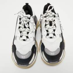 مملوكة مسبقًا Balenciaga  Multicolor Mesh and Leather Triple S Sneakers Size 43