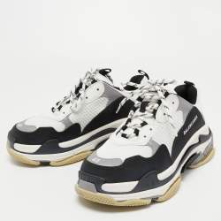 مملوكة مسبقًا Balenciaga  Multicolor Mesh and Leather Triple S Sneakers Size 43