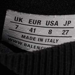 مملوكة مسبقًا Balenciaga Black Knit Fabric Speed 2.0 High Top Sneakers Size 41