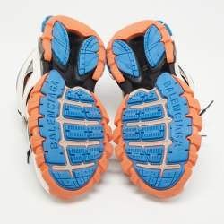 Balenciaga Multicolor Mesh and Leather Track Sneakers Size 44
