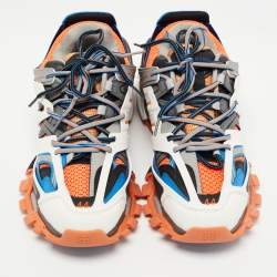 Balenciaga Multicolor Mesh and Leather Track Sneakers Size 44