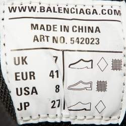 Balenciaga Grey Leather and Mesh Track Sneakers Size 41