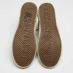 مملوكة مسبقًا Balenciaga Blue Denim Paris High Top Sneakers Size 42