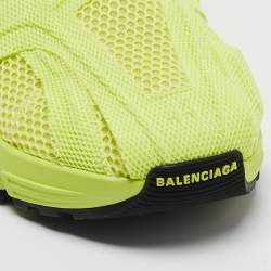 Balenciaga Green Mesh And Fabric Low Top Sneakers Size 44