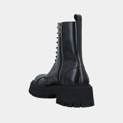 Pre Owned Balenciaga Leather Combat Boots 43