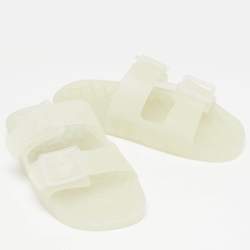 Balenciaga Transparent Rubber Mallorca Slides Size 42