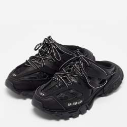 Balenciaga Black Mesh Track Mule Sneakers Size 41