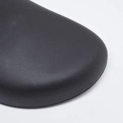 Balenciaga Black Rubber Flat Mules Size 42