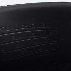 Balenciaga Black Rubber Flat Mules Size 42