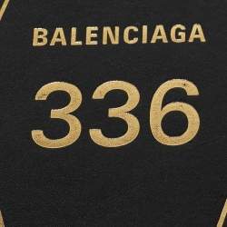 Balenciaga Black Leather Hotel Diamond Key Ring