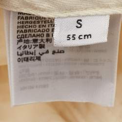 Balenciaga Cream BB Icon Embroidered Baseball Cap S