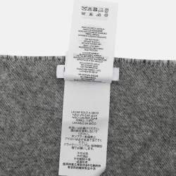 Pre Owned Balenciaga Black/Grey Casmere Archetype Scarf