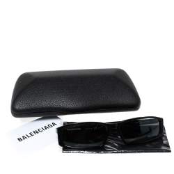 Pre Owned Balenciaga Black / Grey BB0008S Neo Square Sunglasses