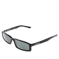 Pre Owned Balenciaga Black / Grey BB0008S Neo Square Sunglasses