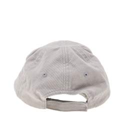 Pre Owned Balenciaga Grey Logo Embroidered Cotton Baseball Cap L