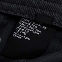 Pre Owned Balenciaga Grey Organic Cotton BB Sprayed Baseball Cap L