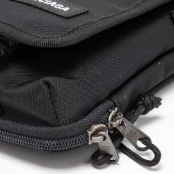 Pre Owned Balenciaga Black Nylon Explorer Crossbody Pouch Bag