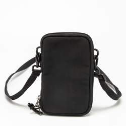 Pre Owned Balenciaga Black Nylon Explorer Crossbody Pouch Bag