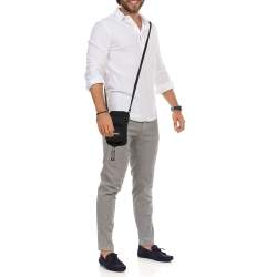 Pre Owned Balenciaga Black Nylon Explorer Crossbody Pouch Bag