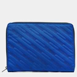 Balenciaga Blue/Black Logo Nylon iPad Case