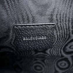 Balenciaga x Gucci The Hacker Project Black Canvas Web Wristlet BB Clutch Bag 