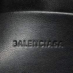 Balenciaga Black Leather Tuck-lock Shoulder Bag