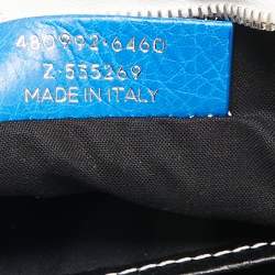 Balenciaga Tricolor Leather Stripe Bazar Pouch