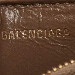Balenciaga Brown BB Monogram Canvas Lanyard Card Holder