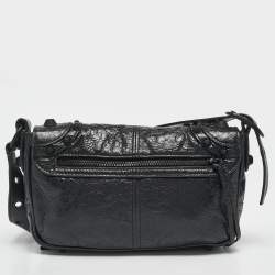 Balenciaga Black Leather Le Cagole Flap Shoulder Bag