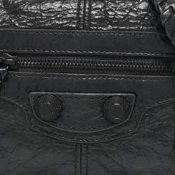 Balenciaga Black Leather Le Cagole Flap Shoulder Bag
