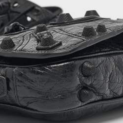 Balenciaga Black Leather Le Cagole Flap Shoulder Bag