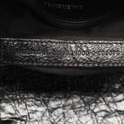Balenciaga Black Leather Le Cagole Flap Shoulder Bag
