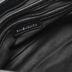 Balenciaga Black Leather Le Cagole Flap Shoulder Bag