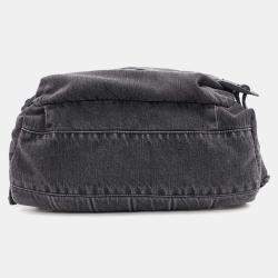 Balenciaga Black Denim Army Backpack