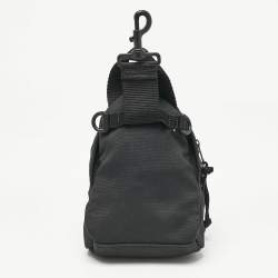 Pre Owned Balenciaga Black Nylon Mini Crossbody Bag