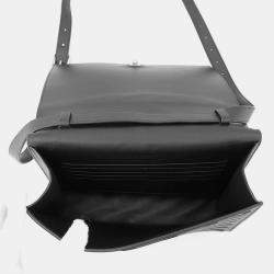 Pre Owned Balenciaga Calf Wrap Shoulder Bag Black Leather