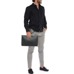 Pre Owned Balenciaga Black Leather Everyday Zip Pouch