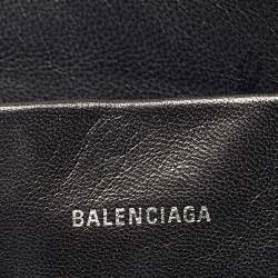 Pre Owned Balenciaga Black Leather Everyday Zip Pouch