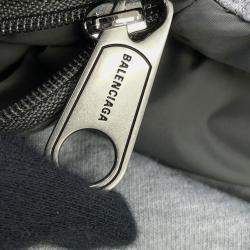 Pre Owned Balenciaga New Jersey Hobo Cool Tote Bag Gray Cotton