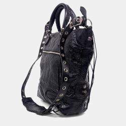 مملوكة مسبقًا حقيبة يد بالنسياغا ل كارجول رجالية جلد أسود