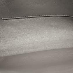 Pre Owned Balenciaga Neo Classic Grey Leather Clutch