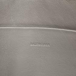 Pre Owned Balenciaga Neo Classic Grey Leather Clutch