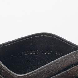 Pre Owned Balenciaga x Adidas Black Leather Card Holder