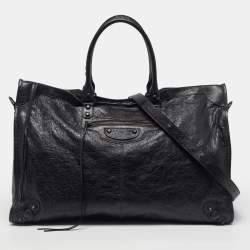 مملوكة مسبقًا Balenciaga Le City Black Leather Travel Bag
