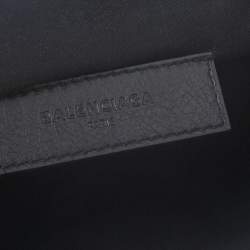 Pre Owned Balenciaga Black Leather Medium Classic City Pouch