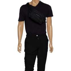 Balenciaga Black Nylon Explorer Belt Bag