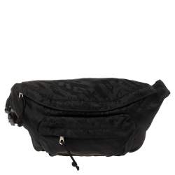 Balenciaga Black Nylon Logo Belt Bag