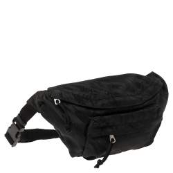 Balenciaga Black Nylon Logo Belt Bag