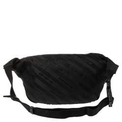 Balenciaga Black Nylon Logo Belt Bag