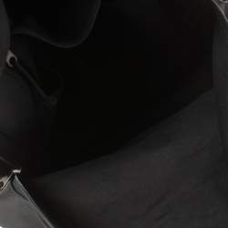 Balenciaga Black Nylon Logo Crest Backpack